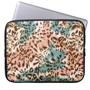 Capa Para Notebook Ilustração de padrão leopardo, impressão anima