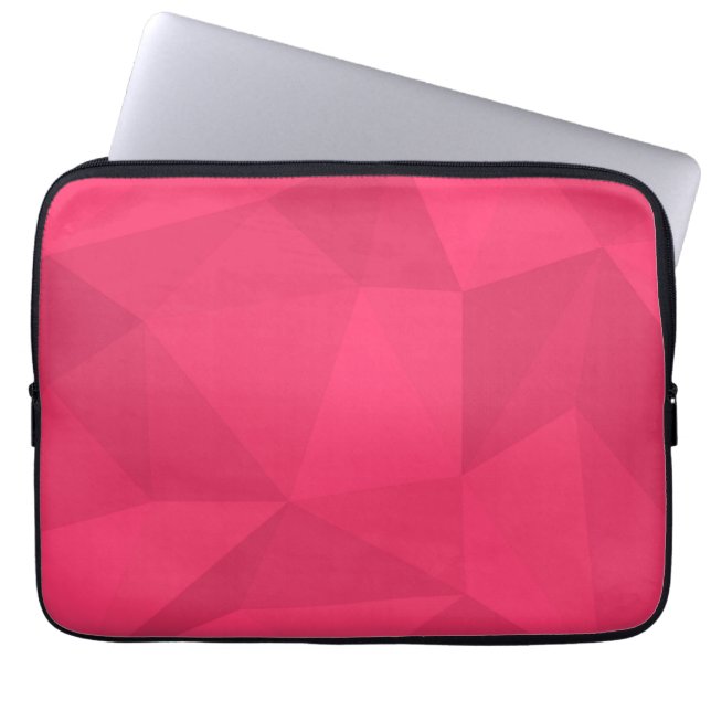 Capa Para Notebook Ilustração de triângulo rosa, legal, exclusiva e d (Frente)