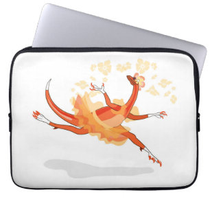 Capa Para Notebook Ilustração De Um Raptor De Ballerina. 2