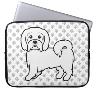 Capa Para Notebook Ilustração do Cão de Cartoon de Cuta de Coton de T