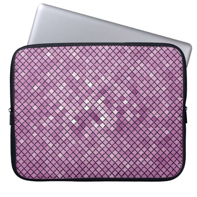 Capa Para Notebook Ilustração do carbono de fundo com uma moldura de  (Frente)