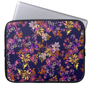 Capa Para Notebook Ilustração do padrão das flores