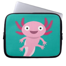 Ilustração Engraçada Axolotl