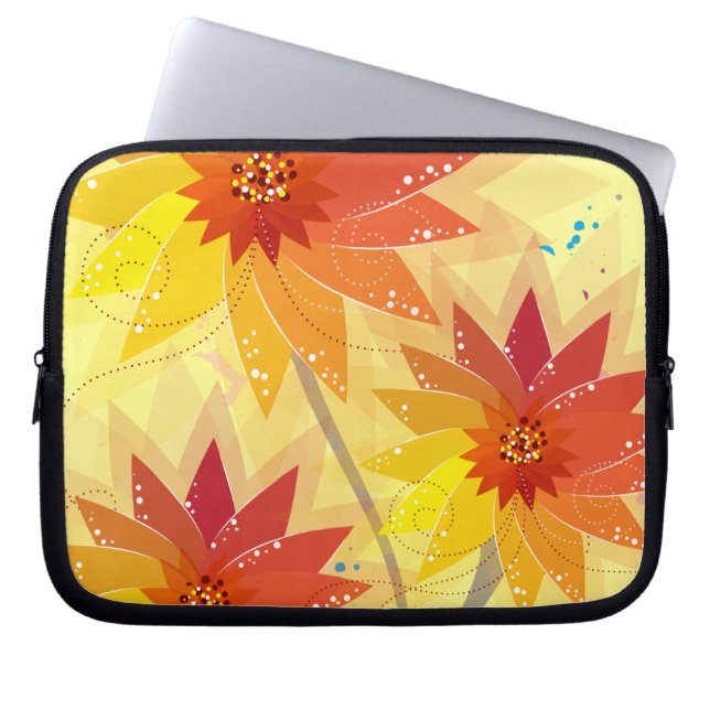 Capa Para Notebook Ilustração Floral Moderna (Frente)