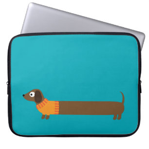 Capa Para Notebook Ilustração longa bonito do Dachshund
