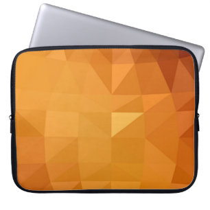 Capa Para Notebook Ilustração poligonal cor de laranja claro, que con