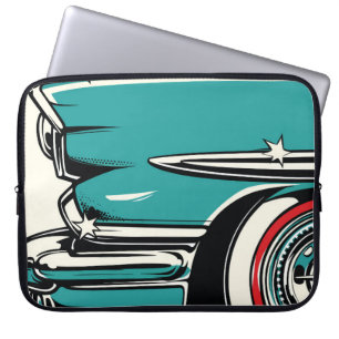 Capa Para Notebook Ilustração Pop Art da Frente de um Carro Esportivo