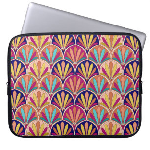 Capa Para Notebook Ilustração Têxtil Tradicional Indiana