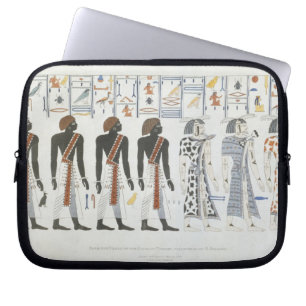 Capa Para Notebook Ilustrações dos hieroglyphics dos túmulos de t