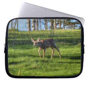 Capa Para Notebook Imagem Animal de Vaca Selvagem de Cerca de Deer Fa