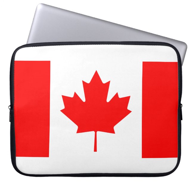 Capa Para Notebook Imagem canadense Flag para a Bolsa de laptop Neopr (Frente)
