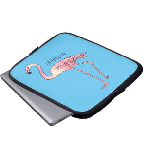 Capa Para Notebook Imagem de desenho animado de pássaro Flamingo