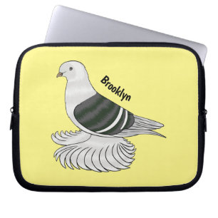 Capa Para Notebook Imagem de desenho animado do pombo-escudo-saxão
