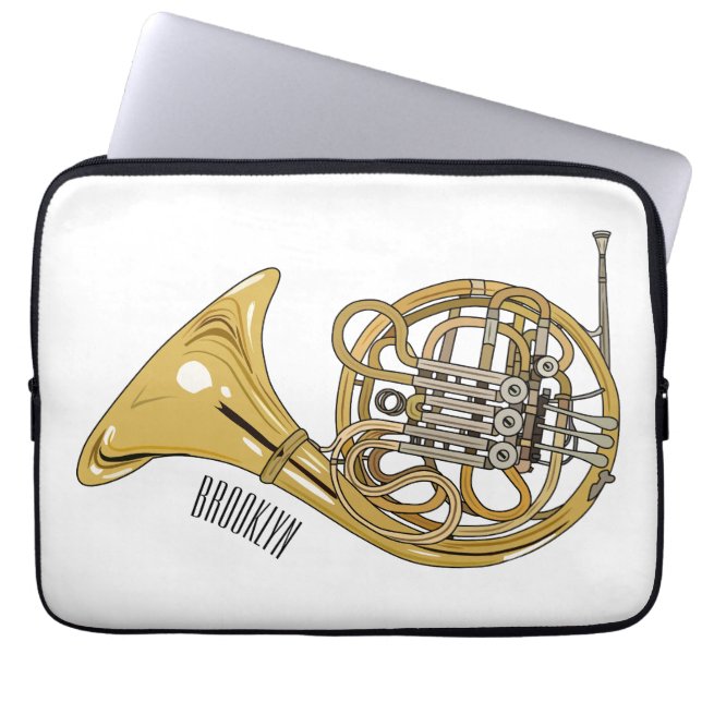 Capa Para Notebook Imagem de desenho animado francês (Frente)