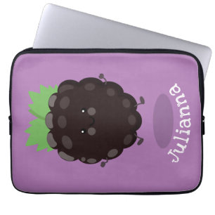 Capa Para Notebook Imagem de desenho animado roxo de amora doce e fel