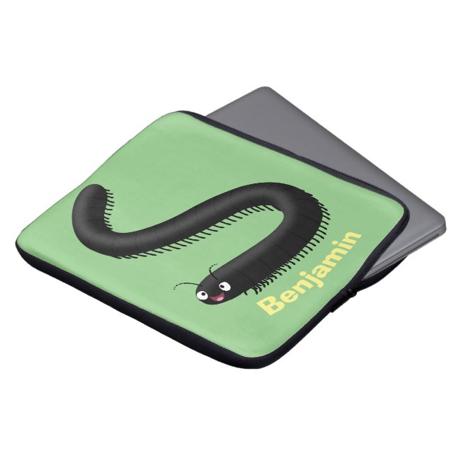 Capa Para Notebook Imagem de desenho em forma de milipede (Frente Topo)