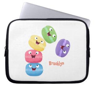 Capa Para Notebook Imagem de desenhos animados de macarões engraçados