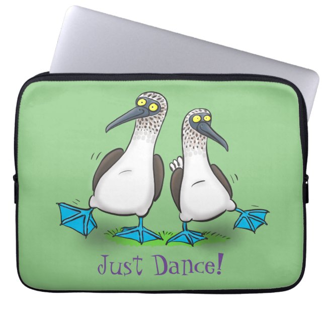 Capa Para Notebook Imagem de desenhos animados de pés azuis engraçado (Frente)