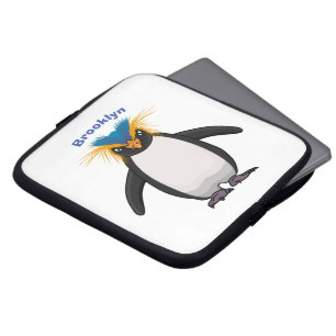 Capa Para Notebook Imagem do desenho animado de pinguim macarrão-bra