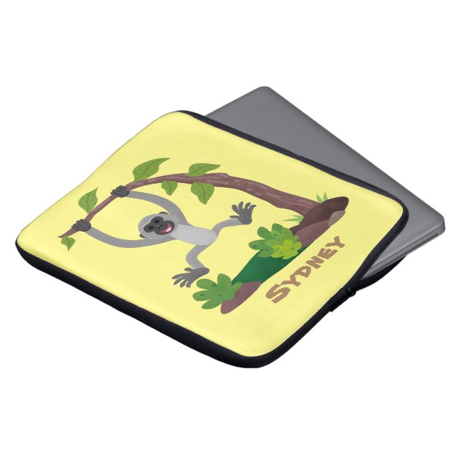 Capa Para Notebook Imagem do desenho animado em forma de fita, feliz  (Frente Topo)