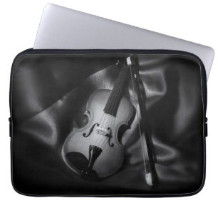 Capa Para Notebook Imagem em preto e branco de uma vitrola