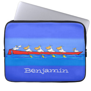 Capa Para Notebook Imagem engraçada de desenhos animados pelicanos