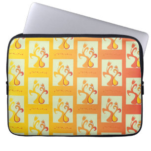 Capa Para Notebook Imagem moderna do Casal das Tulipas Amarelas Sunny