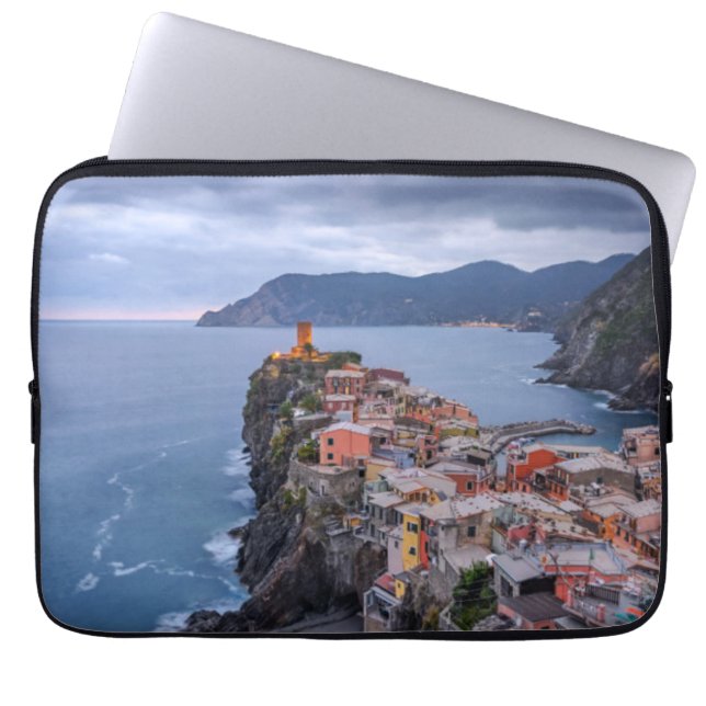 Capa Para Notebook Imediatamente depois do por do sol | Vernazza, (Frente)