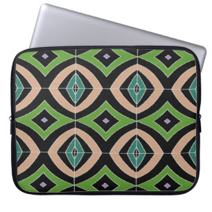 Capa Para Notebook Impressão Africano de Ouros Azul Pretos