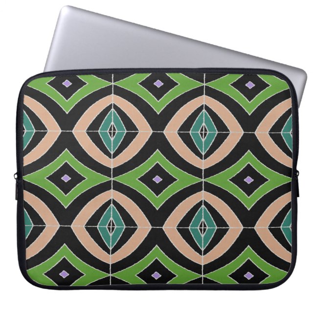 Capa Para Notebook Impressão Africano de Ouros Azul Pretos (Frente)