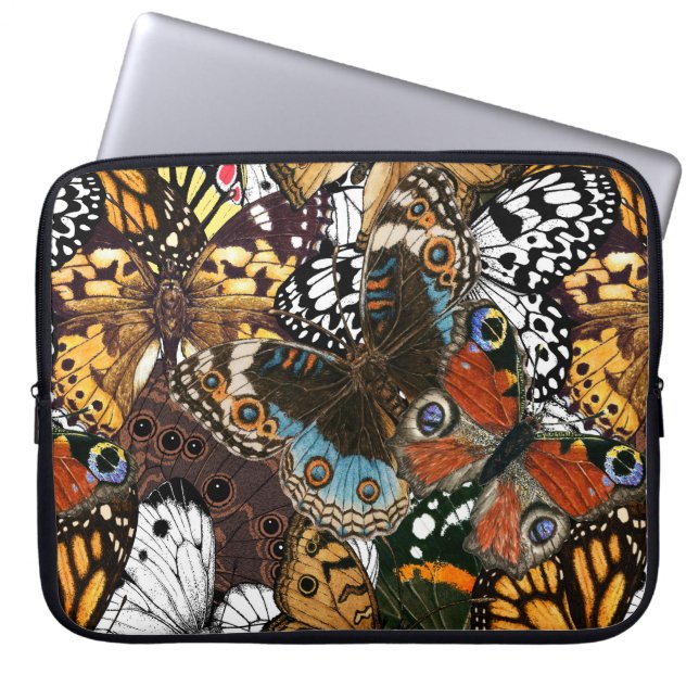 Capa Para Notebook Impressão animal. Asas de borboleta. (Frente)
