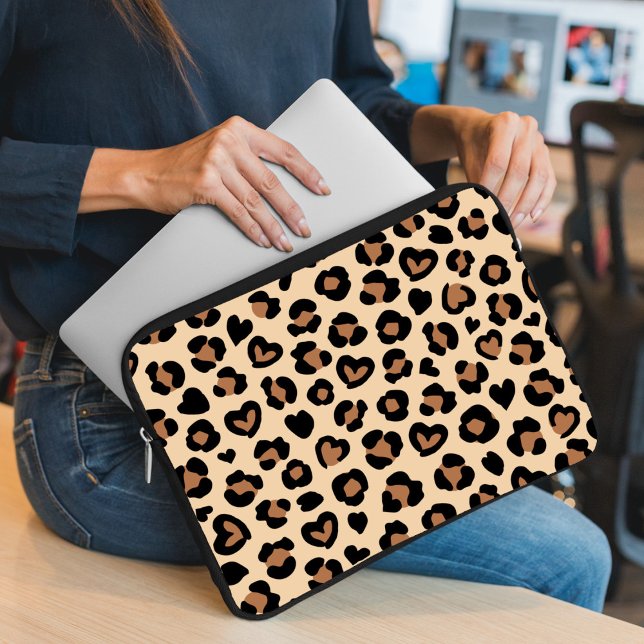 Capa Para Notebook Impressão Animal, Leopardo Castanho, Manchas de Ch (Criador carregado)