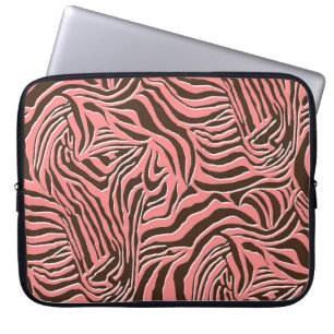 Capa Para Notebook Impressão animal, padrão de zebra uniforme.