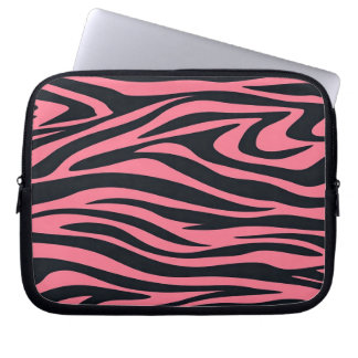 Capa Para Notebook Impressão animal rosa e zebra negra