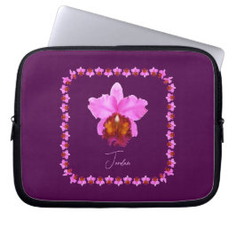 Capa Para Notebook Impressão da Orquídea Cattleya Personalizada