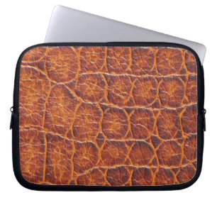 Capa Para Notebook Impressão de Alligador Castanho-Vermelho