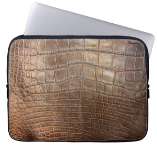 Capa Para Notebook Impressão de animal crocodilo réptil bege jacaré