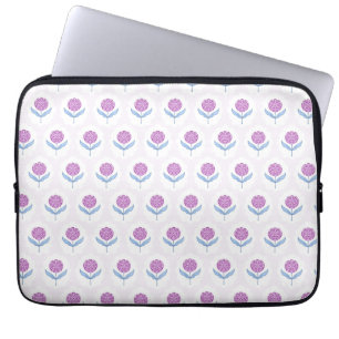 Capa Para Notebook Impressão de bloco inspirado, padrão floral rosa