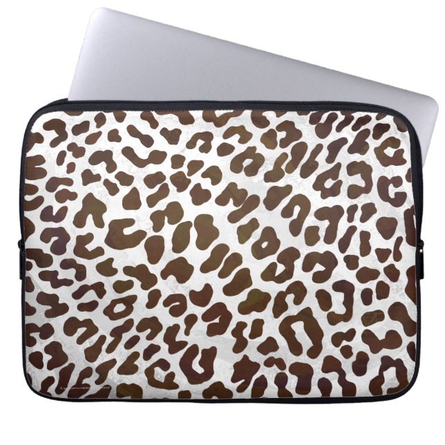Capa Para Notebook Impressão de Chocolate Leopardo (Frente)