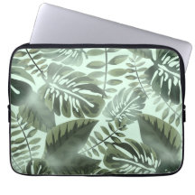 Impressão de folhagem verde tropical para serviço 