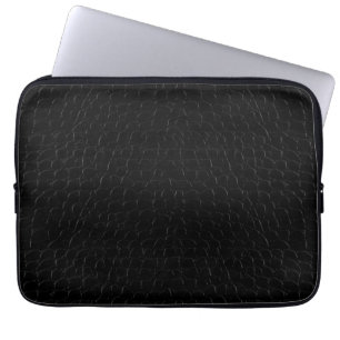 Capa Para Notebook Impressão de Pele Alligador Preto