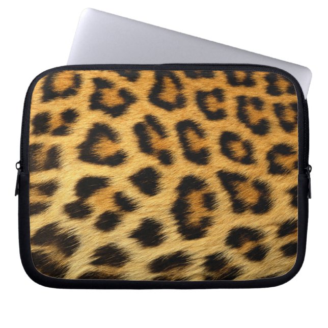 Capa Para Notebook Impressão de peles de leopardo (Frente)