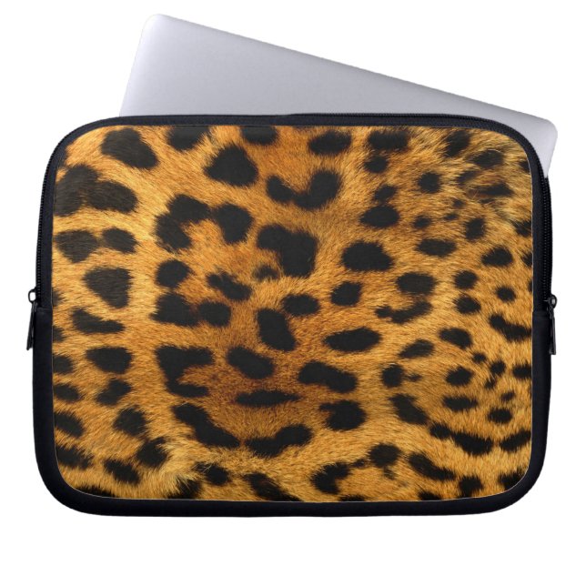 Capa Para Notebook Impressão de peles de leopardo (Frente)
