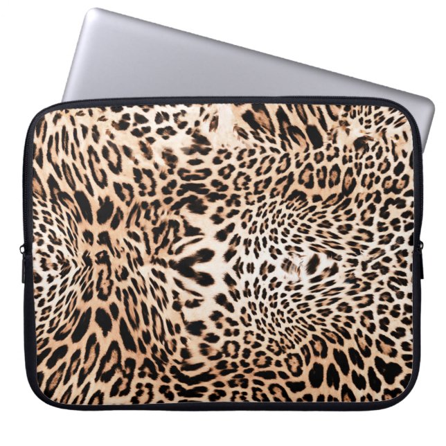 Capa Para Notebook Impressão de peles de leopardo (Frente)