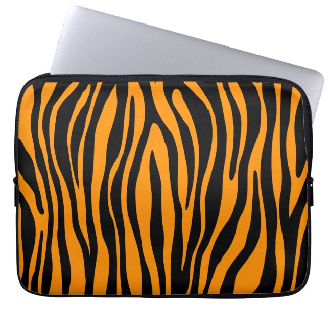 Capa Para Notebook Impressão de Princeton Orange Zebra (Frente)