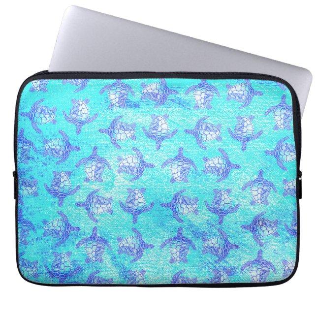 Capa Para Notebook Impressão de Tartaruga do Mar Azul (Frente)