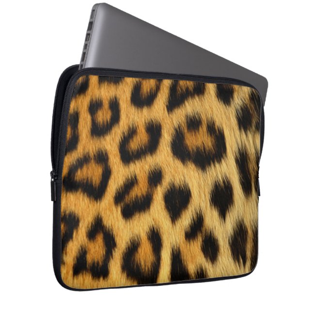 Capa Para Notebook Impressão Leopardo (Frente Esquerda)