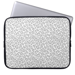 Capa Para Notebook Impressão Leopardo cinza
