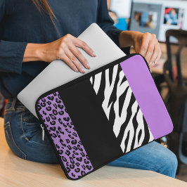Capa Para Notebook Impressão Leopardo, Impressão Zebra, Impressão Ani
