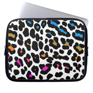 Capa Para Notebook Impressão Neon Leopard do Corey Tiger 80s